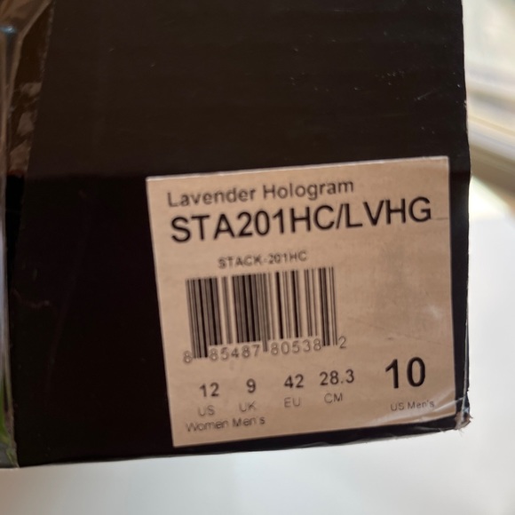 DEMONIA LAVENDER HOLOGRAM STACKERS MENS SIZE 10 - Picture 10 of 10